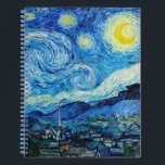 Cuaderno Vincent Van Gogh es la noche estrellada<br><div class="desc">La noche estrellada de Vincent Van Gogh (1889).</div>