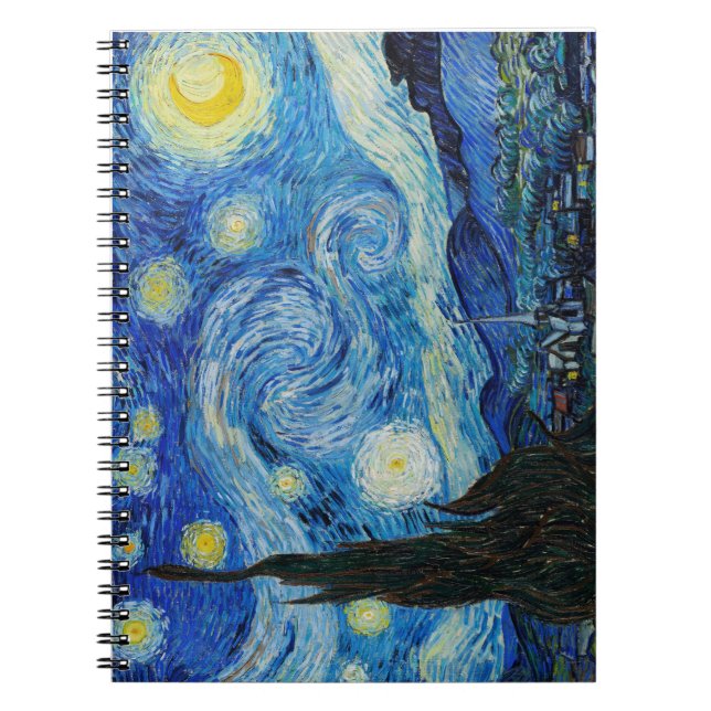Cuaderno Vincent Van Gogh es la noche estrellada (Frente)