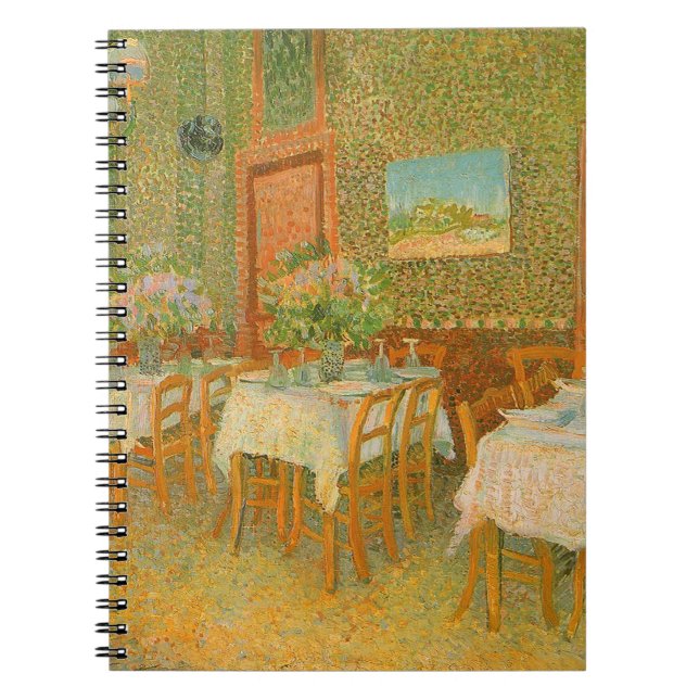 Cuaderno Vincent van Gogh - Interior de un restaurante (Frente)