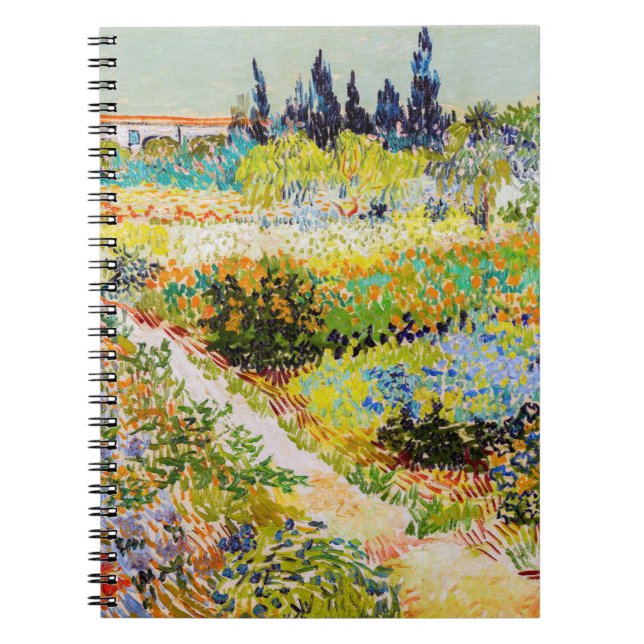 Cuaderno Vincent van Gogh - Jardín de Arles (Frente)