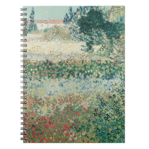 Cuaderno Vincent van Gogh   Jardín en Bloom, Arles, 1888