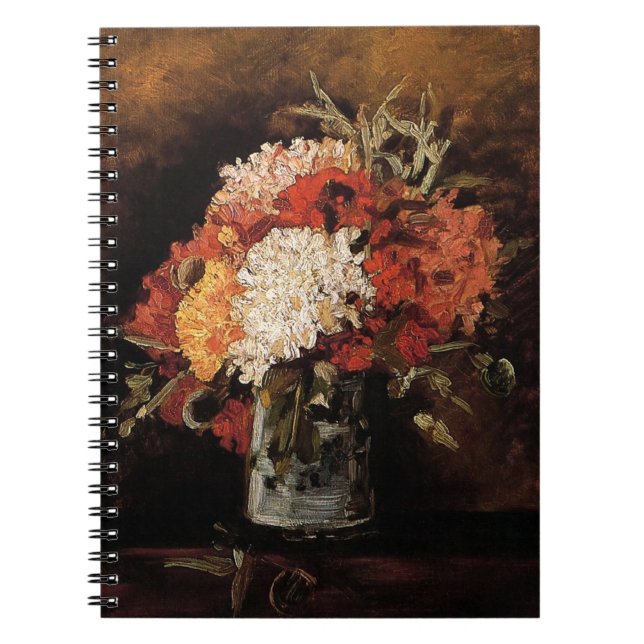 Cuaderno Vincent Van Gogh - Jarrón con Claveles - Arte Fino (Frente)