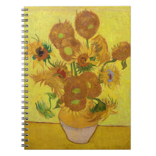 Cuaderno Vincent van Gogh - Jarrón con quince girasoles