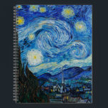 Cuaderno Vincent Van Gogh La Noche Starry<br><div class="desc">Vincent Van Gogh es el detalle nocturno estrellado</div>