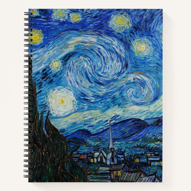 Cuaderno Vincent Van Gogh La Noche Starry (Anverso)