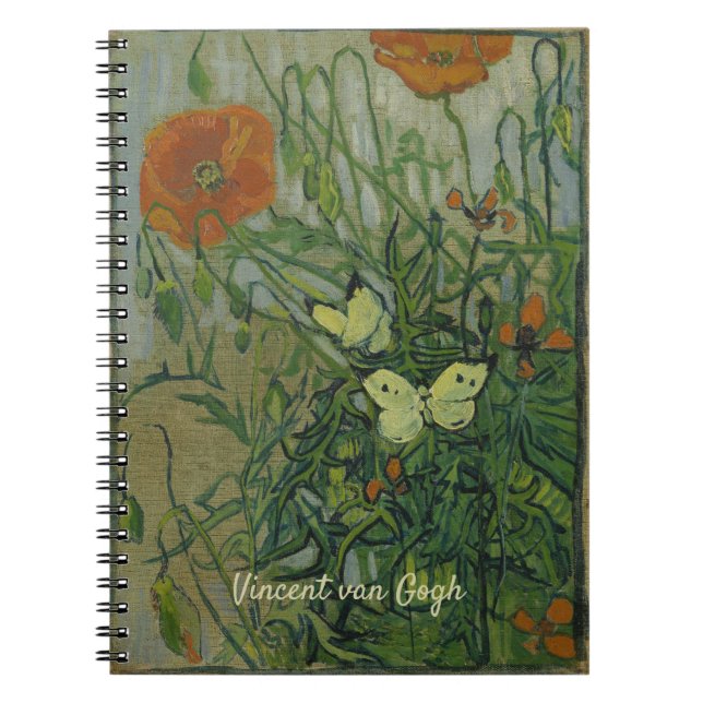 Cuaderno Vincent van Gogh - Mariposas y Papas (Frente)