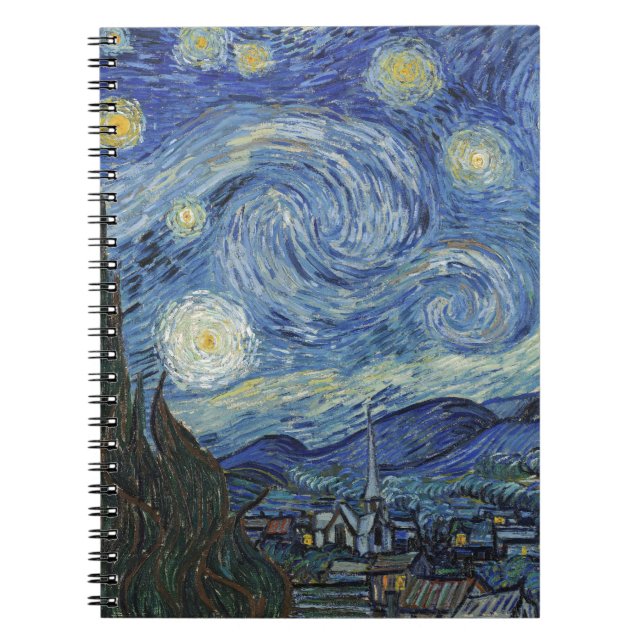 Cuaderno Vincent van Gogh| Noche estrellada, junio de 1889 (Frente)