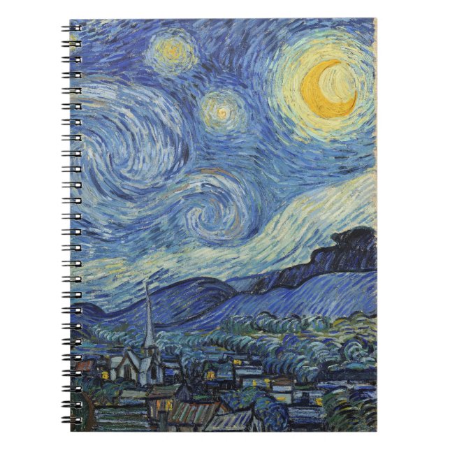 Cuaderno Vincent van Gogh| Noche estrellada, junio de 1889 (Frente)