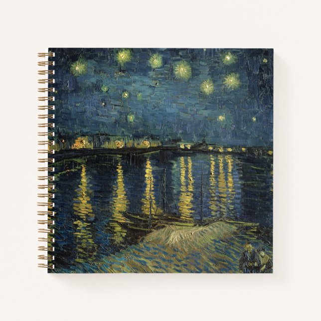 Cuaderno Vincent van Gogh | Noche estrellada sobre el Ródan (Anverso)