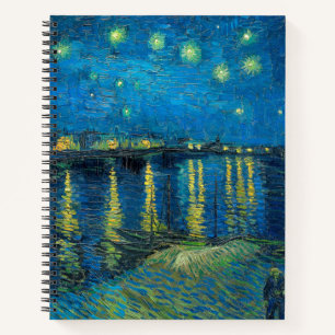 Cuaderno Vincent Van Gogh Noche estrellada sobre el Ródano
