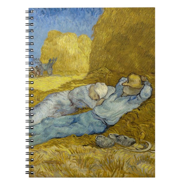Cuaderno Vincent Van Gogh - Noon, Descanse del trabajo / Si (Frente)