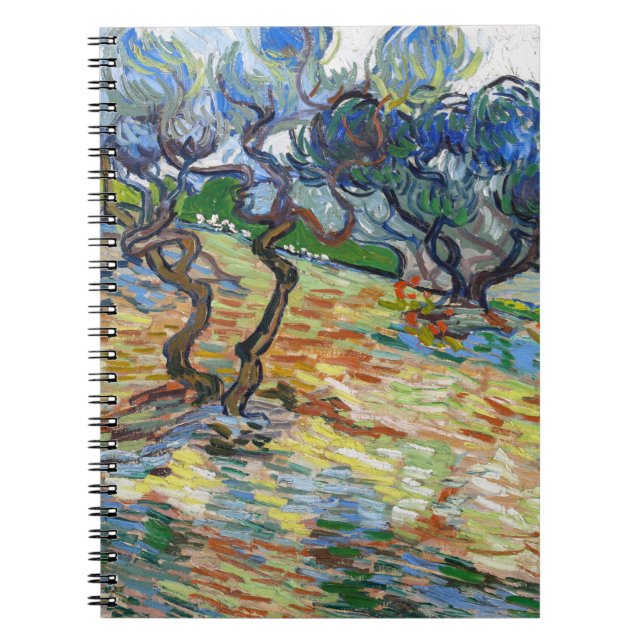Cuaderno Vincent van Gogh - Olivos: Cielo azul brillante (Frente)