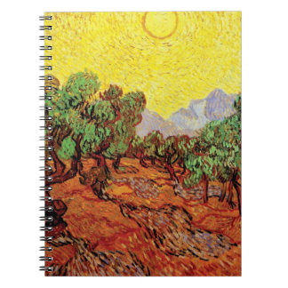Cuaderno Vincent Van Gogh - Olivos con cielo amarillo