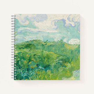 Cuaderno Vincent Van Gogh painting Green wheat field