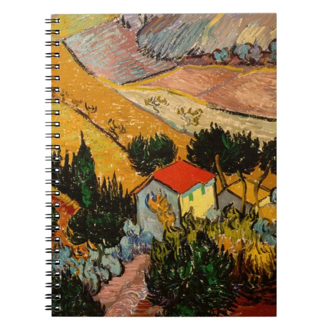 Cuaderno Vincent van Gogh - Paisaje, Casa y Payaso (Frente)