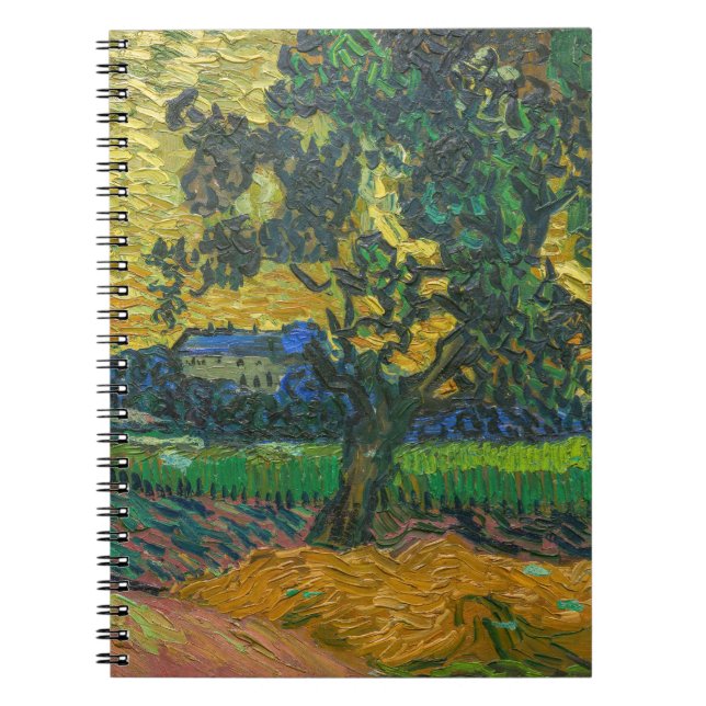 Cuaderno Vincent van Gogh - Paisaje en Crepúsculo (Frente)