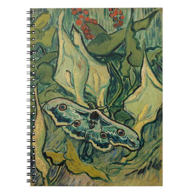 Cuaderno Vincent van Gogh - Polilla gigante del pavo real (Frente)