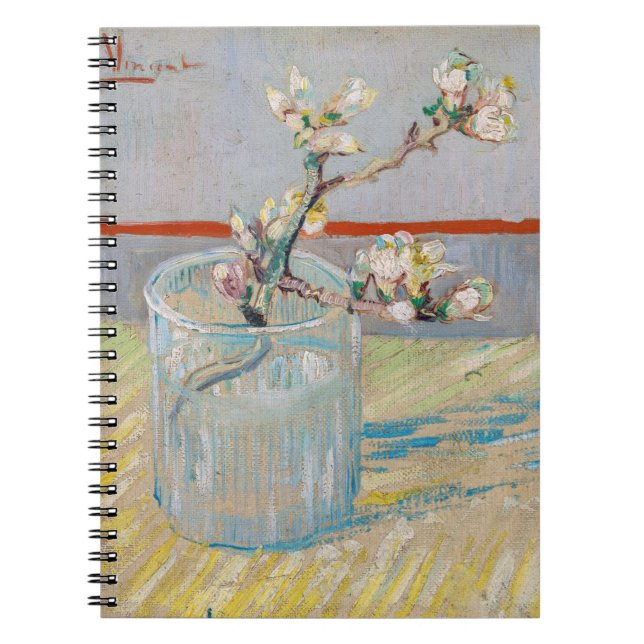 Cuaderno Vincent van Gogh - Rama de almendras en un vaso (Frente)