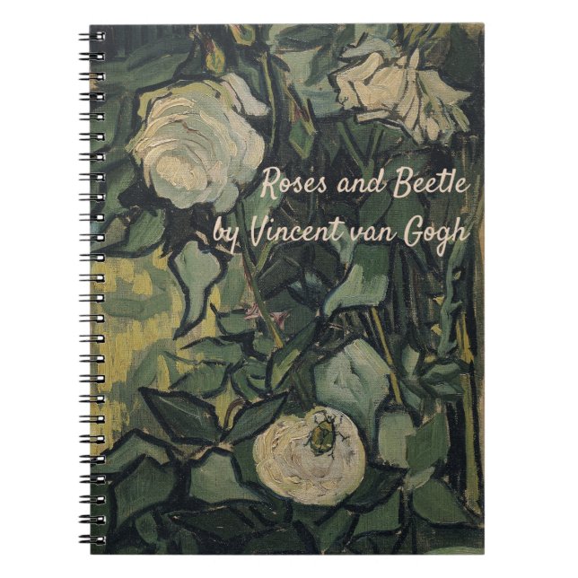 Cuaderno Vincent van Gogh - Rosas y escarabajo (Frente)