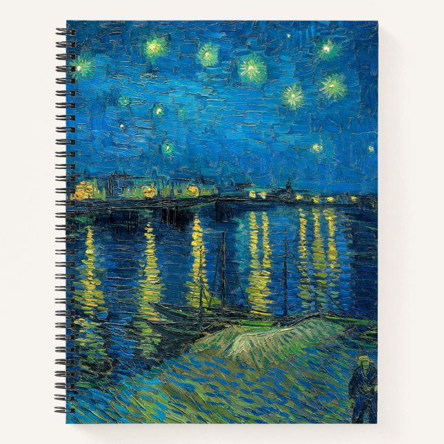 Cuaderno Vincent Van Gogh Starry Night Over the Rhone (Anverso)