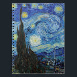 Cuaderno Vincent Van Gogh Starry Night Vintage Bella Artes<br><div class="desc">Vincent Van Gogh Starry Night Vintage Bella Artes Notebook</div>