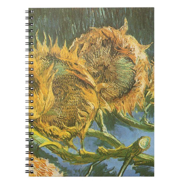 Cuaderno Vincent van Gogh - Still Life: Cuatro girasoles co (Frente)