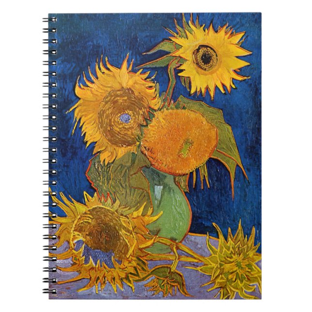 Cuaderno Vincent van Gogh - Vase con cinco girasoles (Frente)