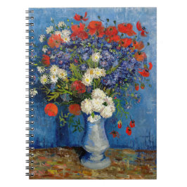 Cuaderno Vincent van Gogh - Vase con Cornflowers & Poppies