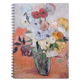 Cuaderno Vincent van Gogh - Vase con Rosas y anemones