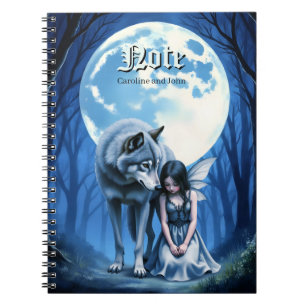 Cuaderno Vínculo a la luz de la luna – El lobo y la hada gó