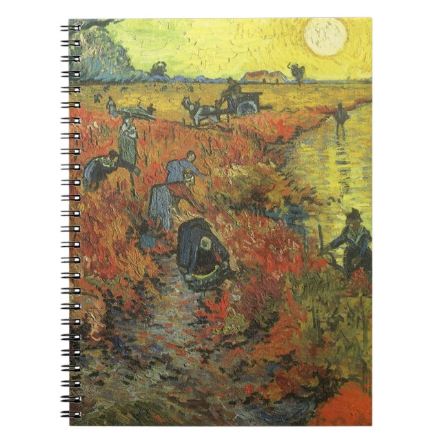 Cuaderno Viñedo Rojo de Vincent van Gogh, Bella Artes de la (Frente)