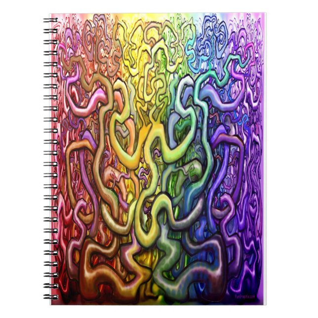 Cuaderno Vines sobrevuelan arcoiris (Frente)