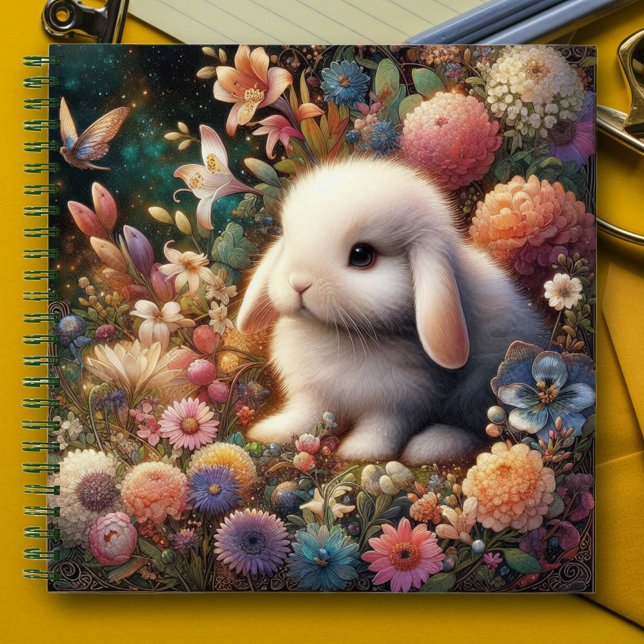Cuaderno Viñeta Art Nouveau Bunny Journal (Subido por el creador)