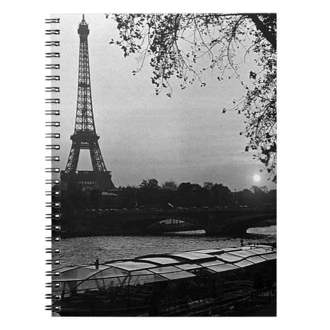 Cuaderno Viñeta Francia París Torre Eiffel atardecer (Frente)