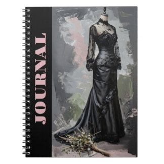Cuaderno Viñeta LBD Pequeño Diario de Diseño de Vestido Neg