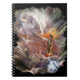 Cuaderno Viñeta nocturna de Boda indio americano