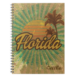 Cuaderno Viñeta Sunny Florida, Diario de Estilo Playa