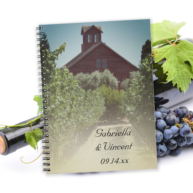 Cuaderno Vineyard y el Boda Rústico del Barn Rojo (Subido por el creador)