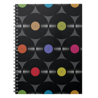 Cuaderno Vinilo Geométrico: Sencillo Fondo Sin Marea.
