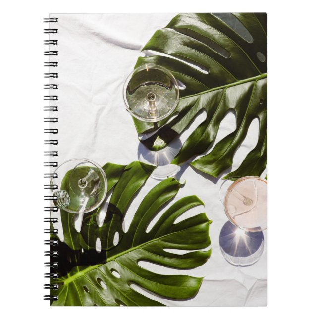 Cuaderno Vino blanco en gafas (Frente)