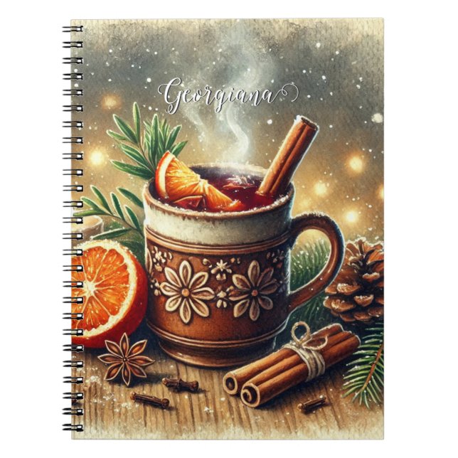 Cuaderno Vino extraído del mercado navideño tradicional (Frente)