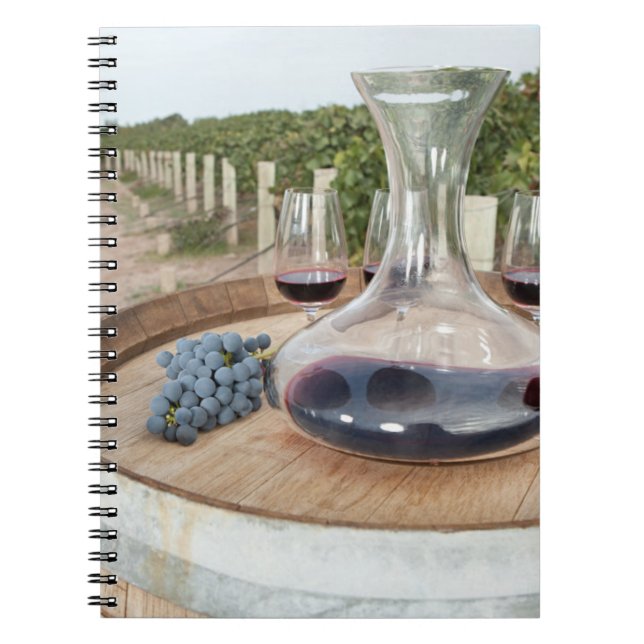 Cuaderno Vino rojo en viñedo (Frente)