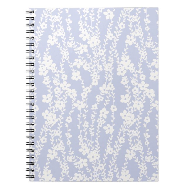 Cuaderno Vinos florales (Periwinkle) (Frente)