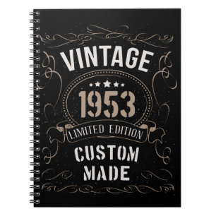 Cuaderno Vintage 1953 Limited Edition Personalizado hecho
