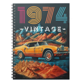 Cuaderno Vintage 1974 cool car