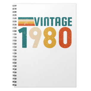 CUADERNO VINTAGE 1980