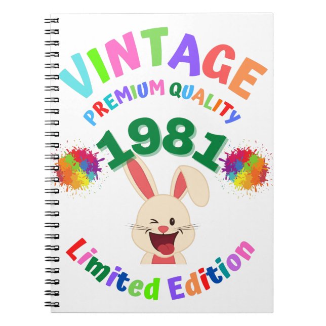 Cuaderno Vintage 1981 (Frente)