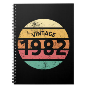 Cuaderno Vintage 1982 Impresionante 40 Cumpleaños Retro 198