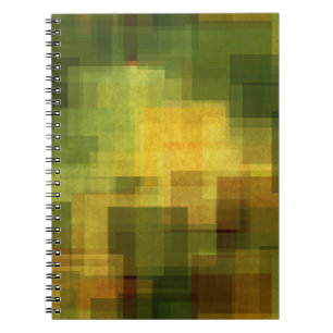 Cuaderno vintage 2 geométricos abstractos coloridos del