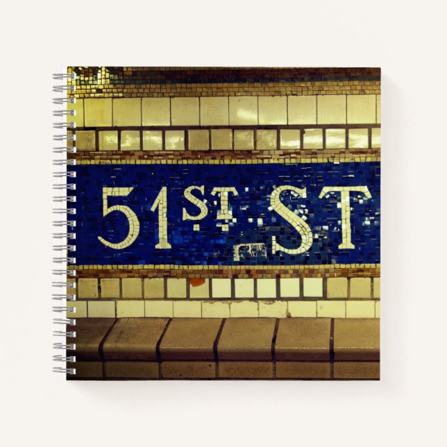 Cuaderno Vintage 51st Street, Manhattan, NYC (Anverso)